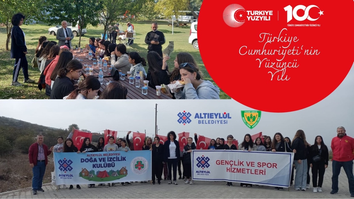 Türkiye Cumhuriyeti'nin 100. Yılı Etkinlikleri Kapsamında Altıeylül Belediyesi'nin Katkılarıyla Doğa Yürüyüşü